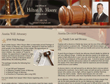 Tablet Screenshot of hmoorelaw.com